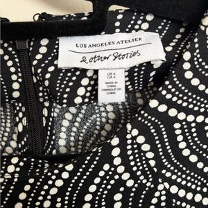 & Other Stories Monochrome Patterned Dress